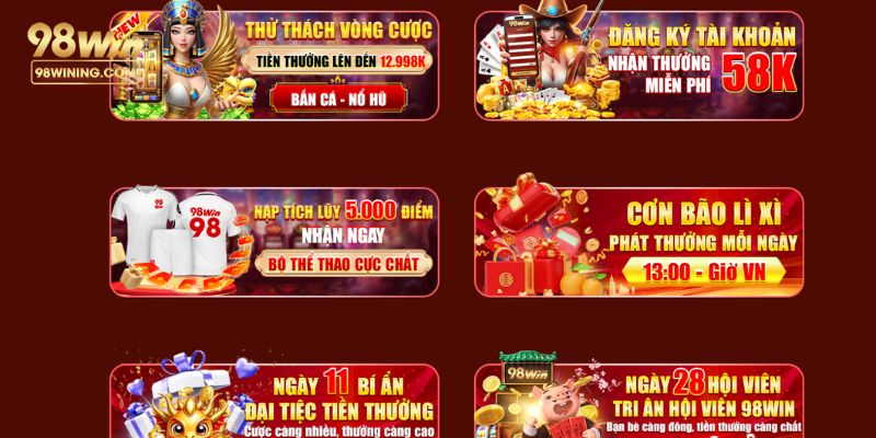 Cập nhật câu hỏi thường gặp về các ưu đãi nhà cái 98win