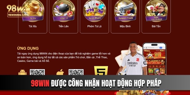 Thông tin chung về giấy phép hoạt động 98win đến thành viên