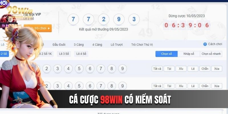 Hãy thật bình tĩnh, quản lý cảm xúc khi chơi xổ số 98win 